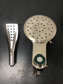 Moen 220C3BN Verso 8-Spray 7 in. Dual Wall Mount Fixed and Handheld Shower Head 2.5 GPM with Infiniti Dial in Brushed Nickel