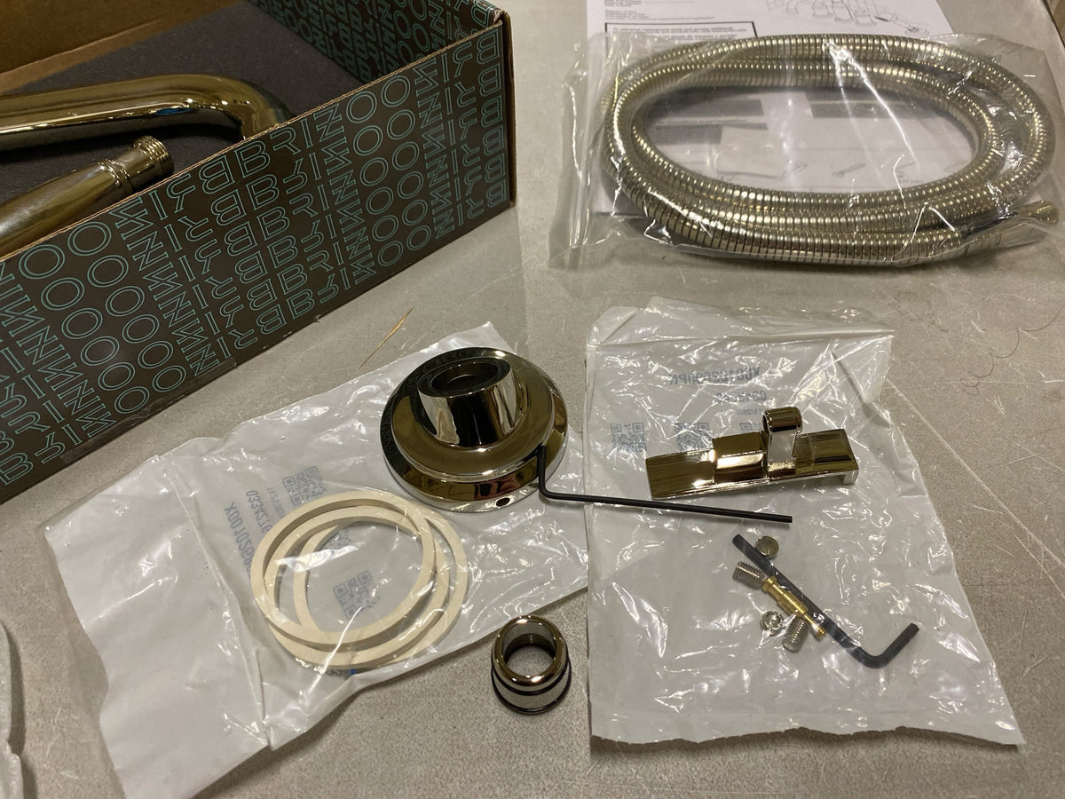 Brizo T67442-PNLHP Atavis Deck Mounted Roman Tub with Hand Shower - Less Handles and Rough In - Brilliance Polished Nickel