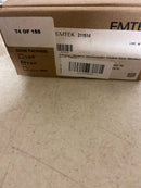 Emtek 2115US14134 Modern Rectangular 7-1/4 Inch Privacy Mortise Pocket Door Lock for 1-3/4" Thick Doors - Polished Nickel
