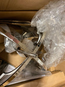 Kichler 43096PN Montavello Clear Beveled Chandelier in Polished Nickel, 4-Light