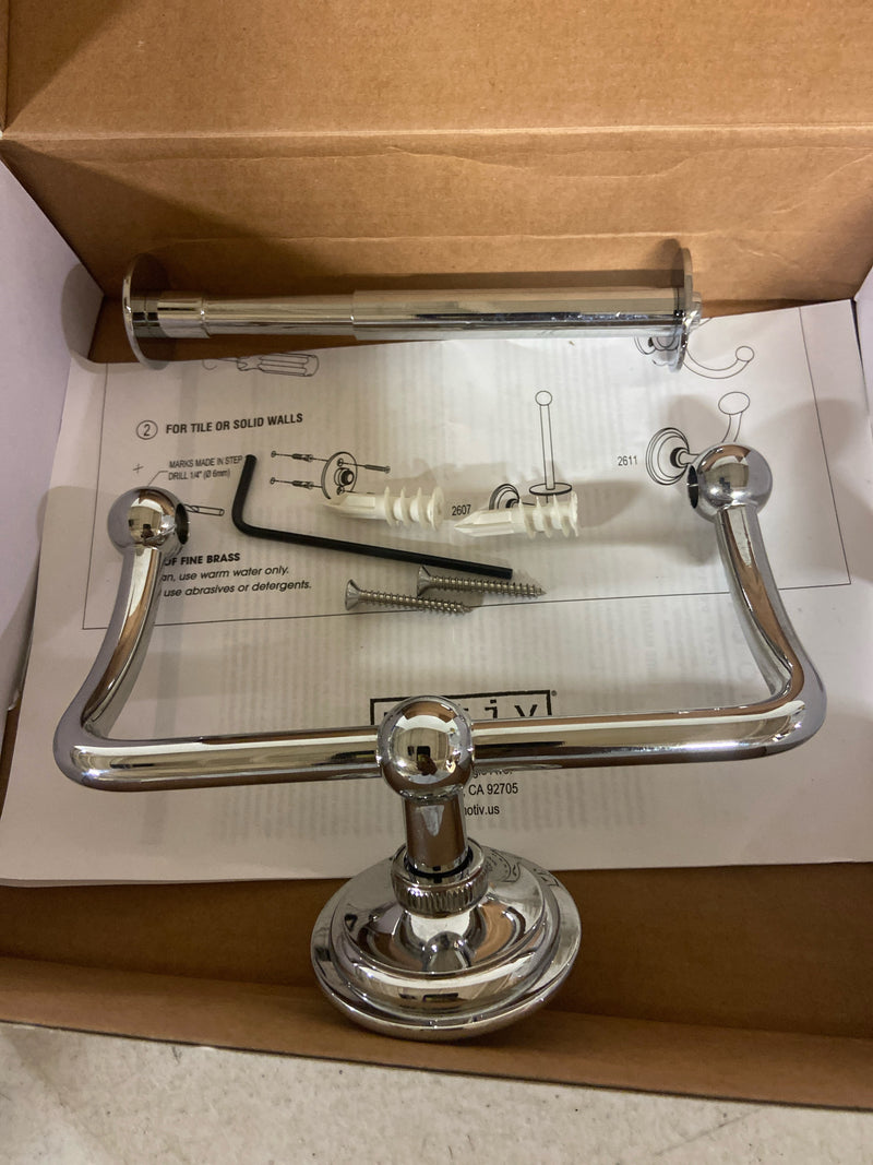 Ginger 2609/PC Hanging Toilet Toilet Paper Holder from the London Terrace Collection - Polished Chrome