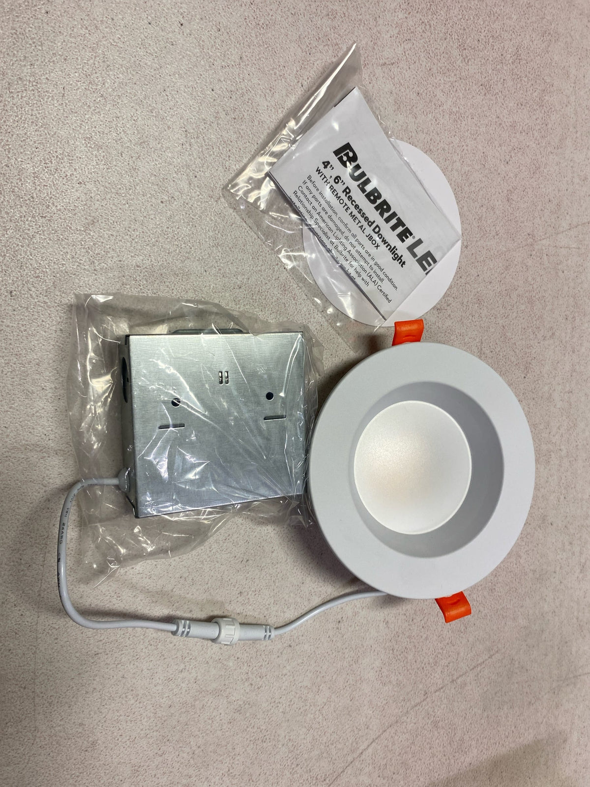 Bulbrite 773301 - LED12RECJBOXDL/4/5CCT/827-850/WHRD/D LED Recessed Can Retrofit Kit with 4 Inch Recessed Housing
