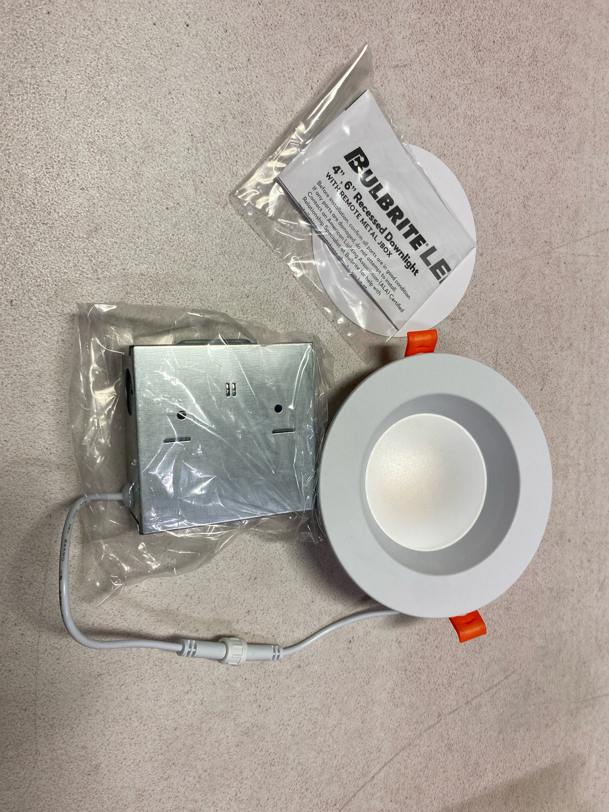 Bulbrite 773301 - LED12RECJBOXDL/4/5CCT/827-850/WHRD/D LED Recessed Can Retrofit Kit with 4 Inch Recessed Housing