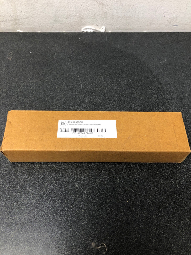 Signature Hardware 461740 Belfast 6 Inch Handle Cabinet Pull - Satin Brass