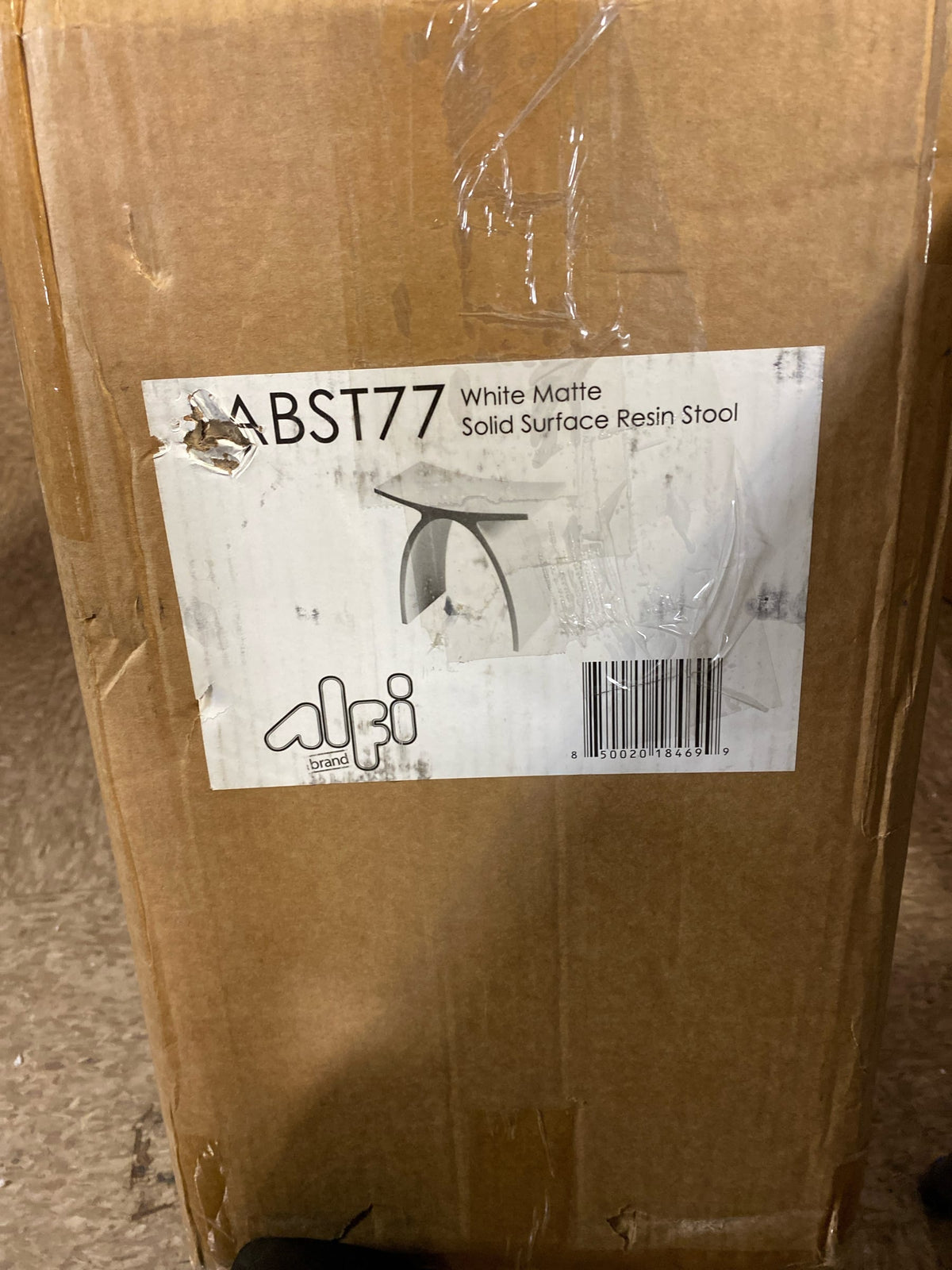 ALFI brand ABST77 17" x 9" Resin Shower Chair - White Matte