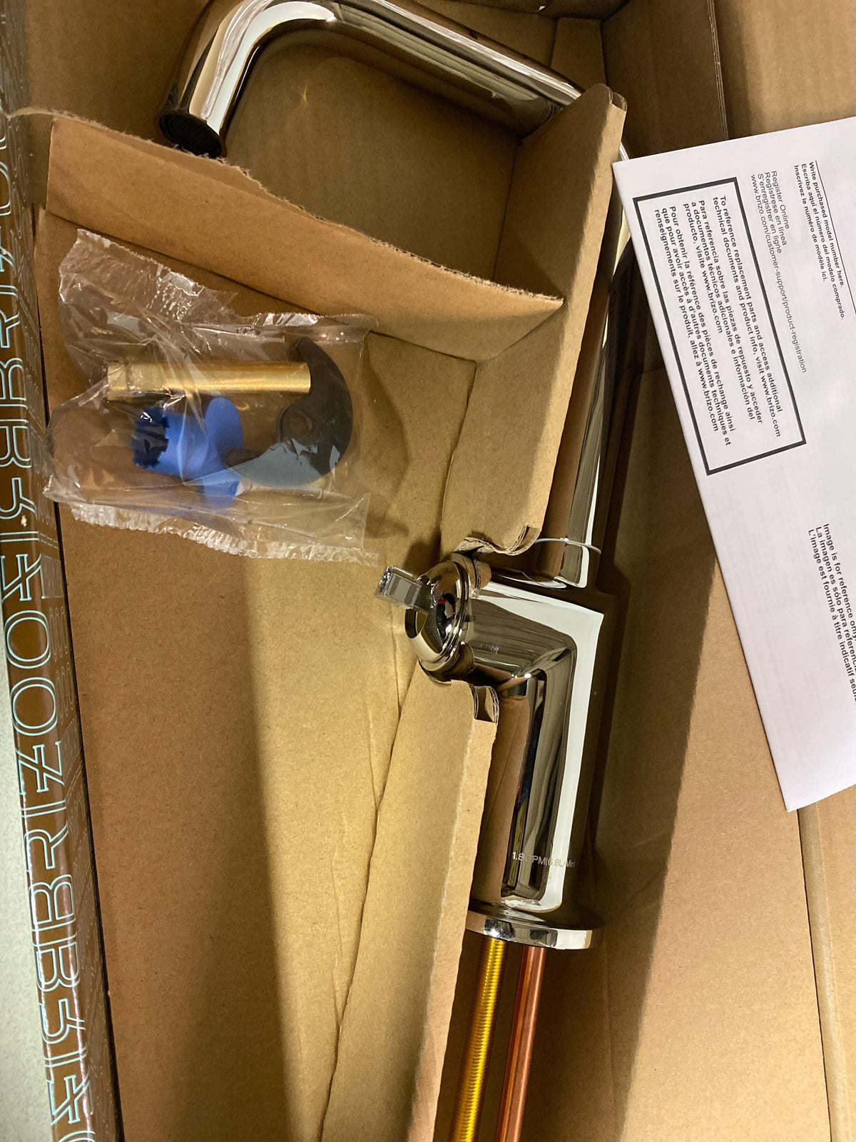 Brizo Odin: Bar Faucet with Square Spout - Less Handle - 61065LF-PNLHP