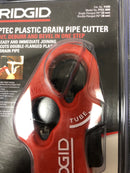 Ridgid 41608 1-1/4 in. AND 1-1/2 in. PTEC 3000 Versatile Thin Wall PE, PP, PVC Plastic Tubing Cutter - Cuts, Cleans, Deburrs & Bevels