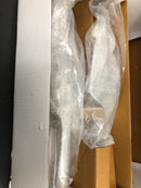 Signature Hardware 441370 Griggs Right Handed Solid Bronze Full Plate Keyed Entry Single Cylinder Door Handleset with Interior Lever and 2-3/4" Backset - Antique Pewter