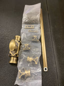 Signature Hardware 560231 Corabel 24 Inch Tall Cabinet Cremone Security Bolt - Antique Brass