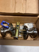 Emtek 8100PUS15 Providence Passage Door Knob Set with Regular Rose from the Brass Classic Collection - Satin Nickel