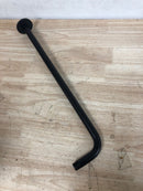 Riobel 513BK 20" Wall Mounted Shower Arm and Flange - Black