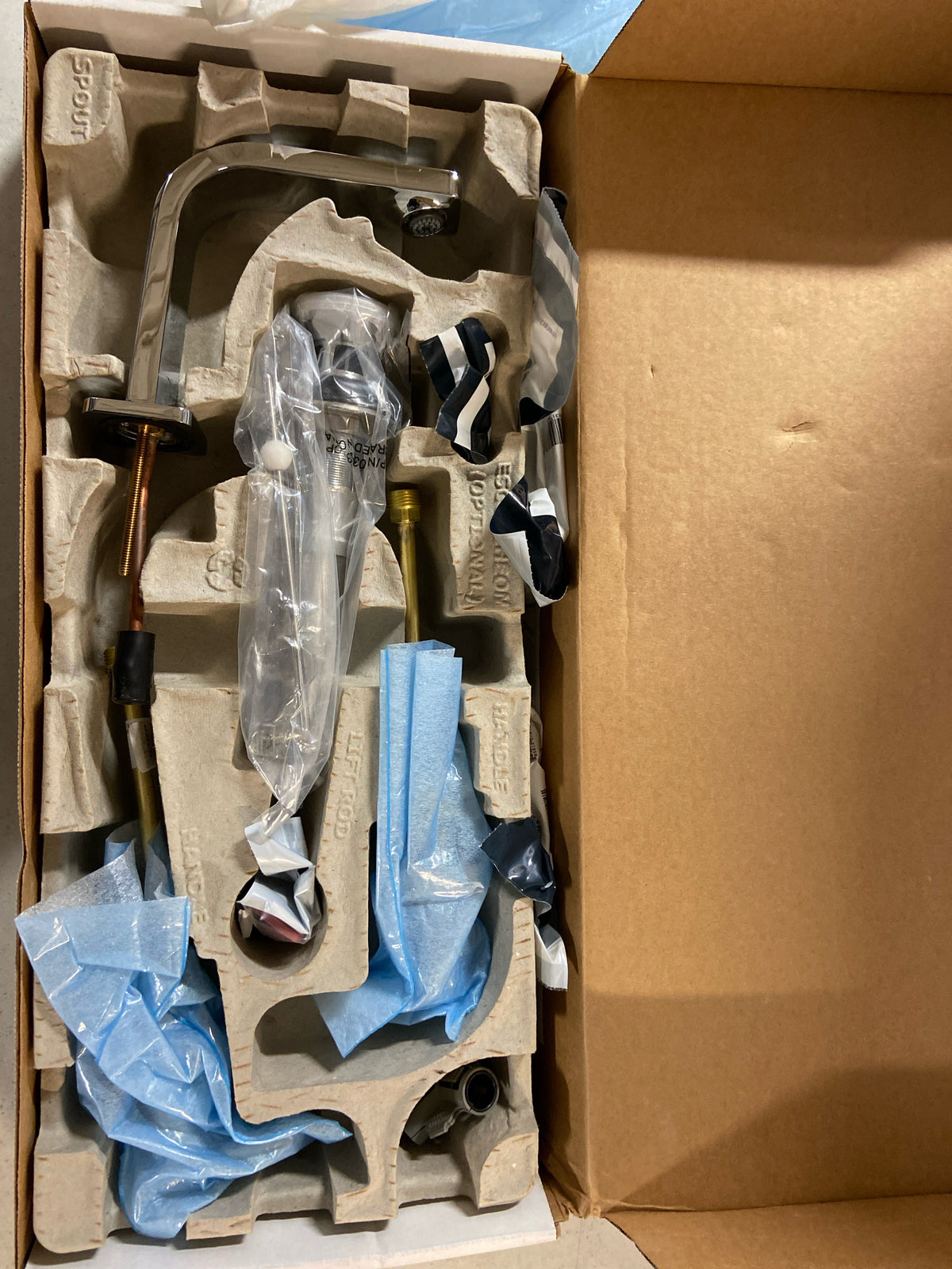 Kohler K-23484-4K-CP Parallel 1.0 GPM Widespread Bathroom Faucet - Polished Chrome