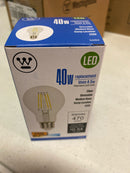 Westinghouse 5316420 Pack of (6) 4.5 Watt Dimmable A19 Medium (E26) LED Bulbs - 470 Lumens, 2700K, and 80CRI - Clear