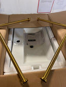 Swiss Madison SM-CS721 Claire 24" Console Sink White Basin - Gold