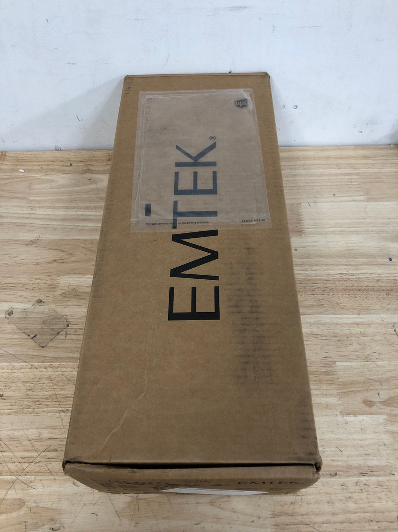 Emtek 4820US19LESSDB Baden Tubular Bottom Handleset Portion Only - Less Deadbolt - Flat Black