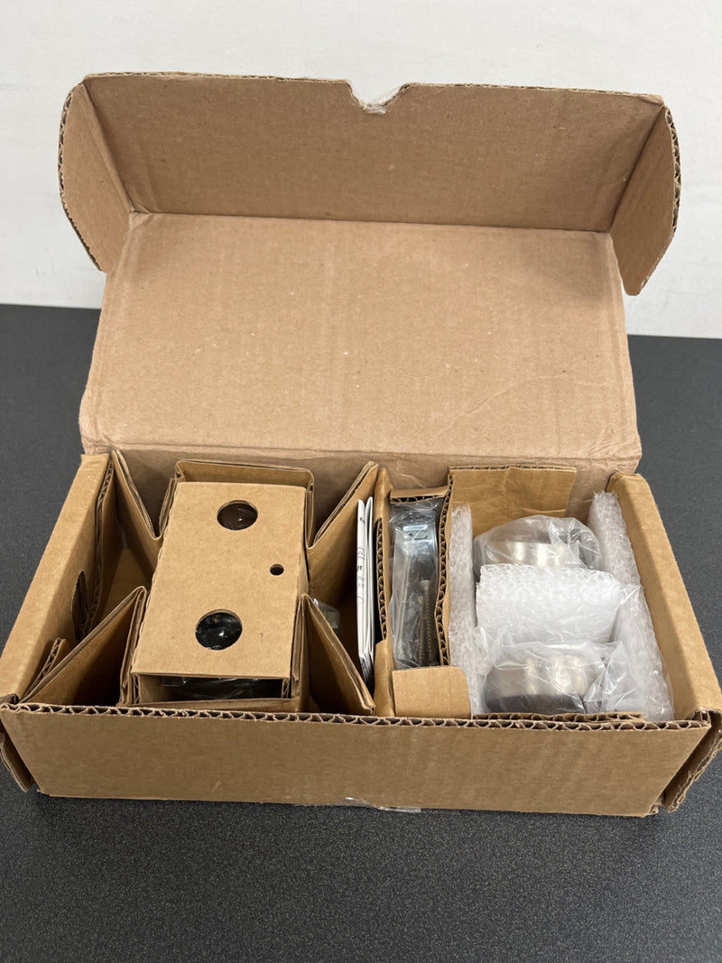 Baldwin PSCONCRR150 Contemporary Passage Door Knob with Round Rose - Satin Nickel