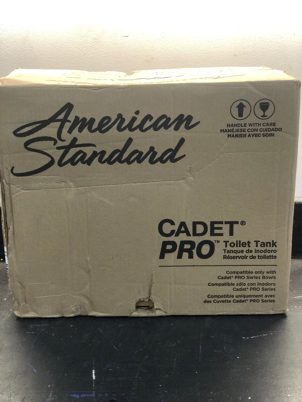 American Standard 4188A004.020 Toilet Tank with Left Side Flush Lever - White