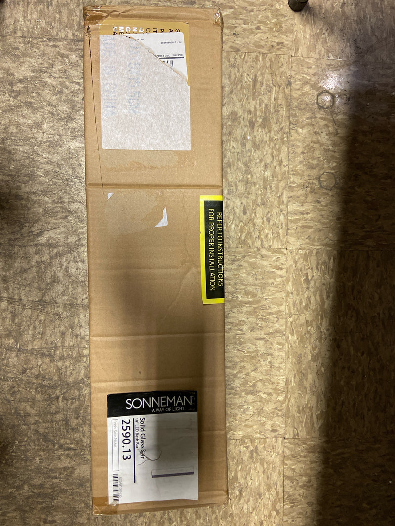 Sonneman SON2590.13 Contemporary Modern LED Bath Bar Wall-sconces, Satin Nickel