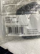 Belwith Keeler B079711-MB Pebble 1-3/4" x 1-1/2" Natural Organic Zen Designer Cabinet Knob / Drawer Knob - Matte Black