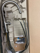 Brizo 63006LF-SSLHP-L Kintsu 1.8 GPM Single Hole Pull Down Kitchen Faucet with Arc Spout - Less Handle - Lumicoat Stainless