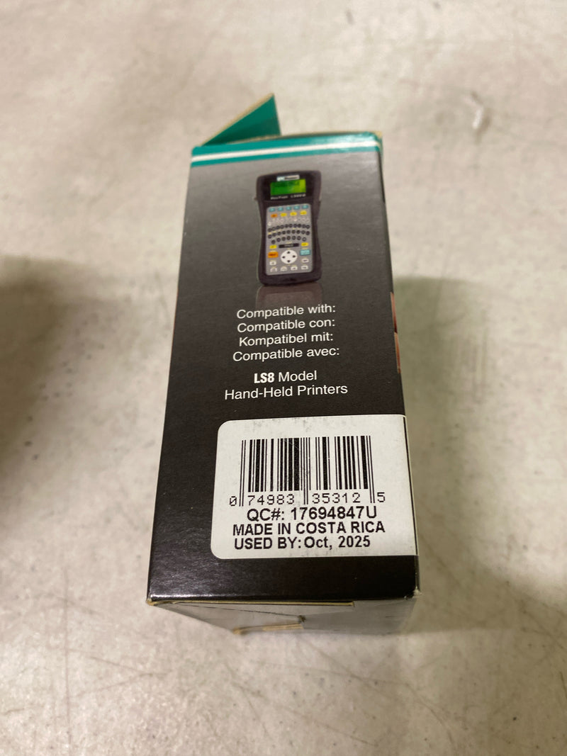 Panduit T038X000VPC-BK P1 Cassette Continuous Tape Label, Vinyl, Black/White