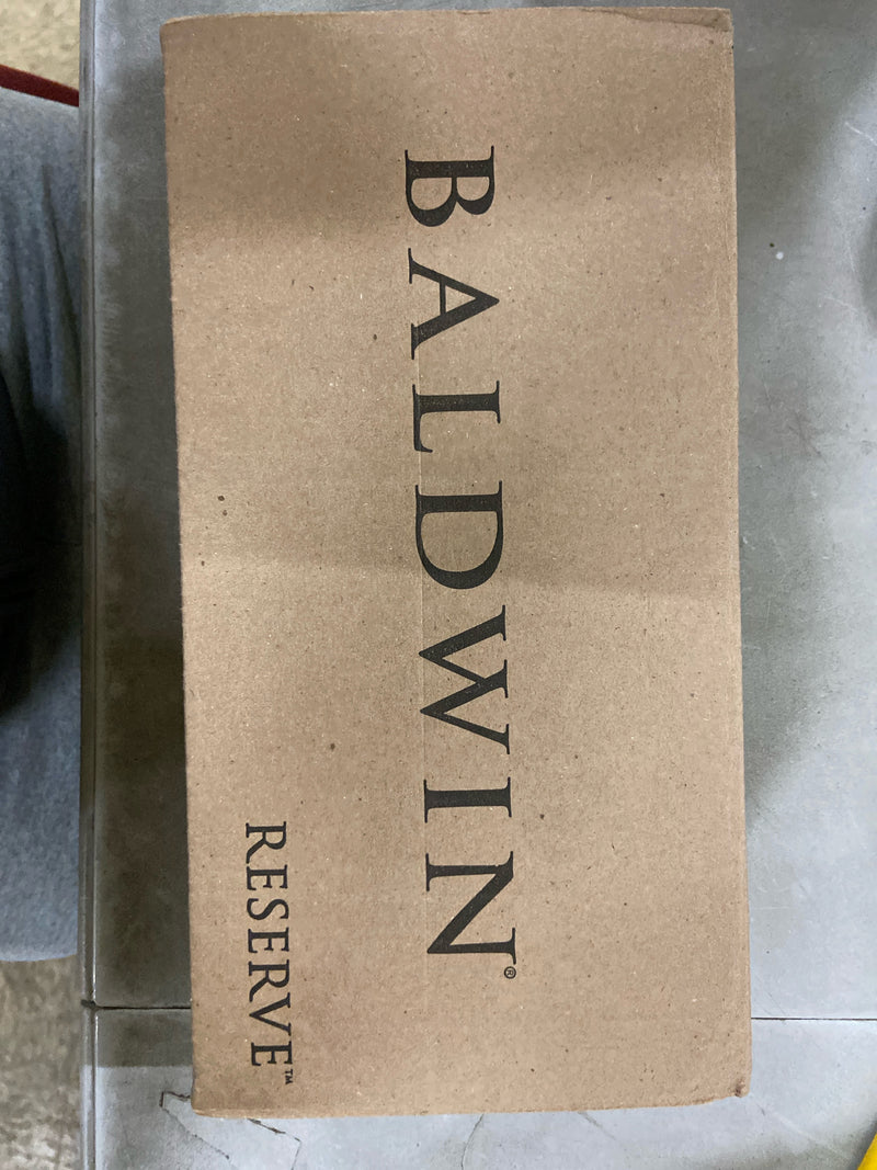 Baldwin PVTUBCRR260 Tube Privacy Leverset with Contemporary Round Rose - Polished Chrome