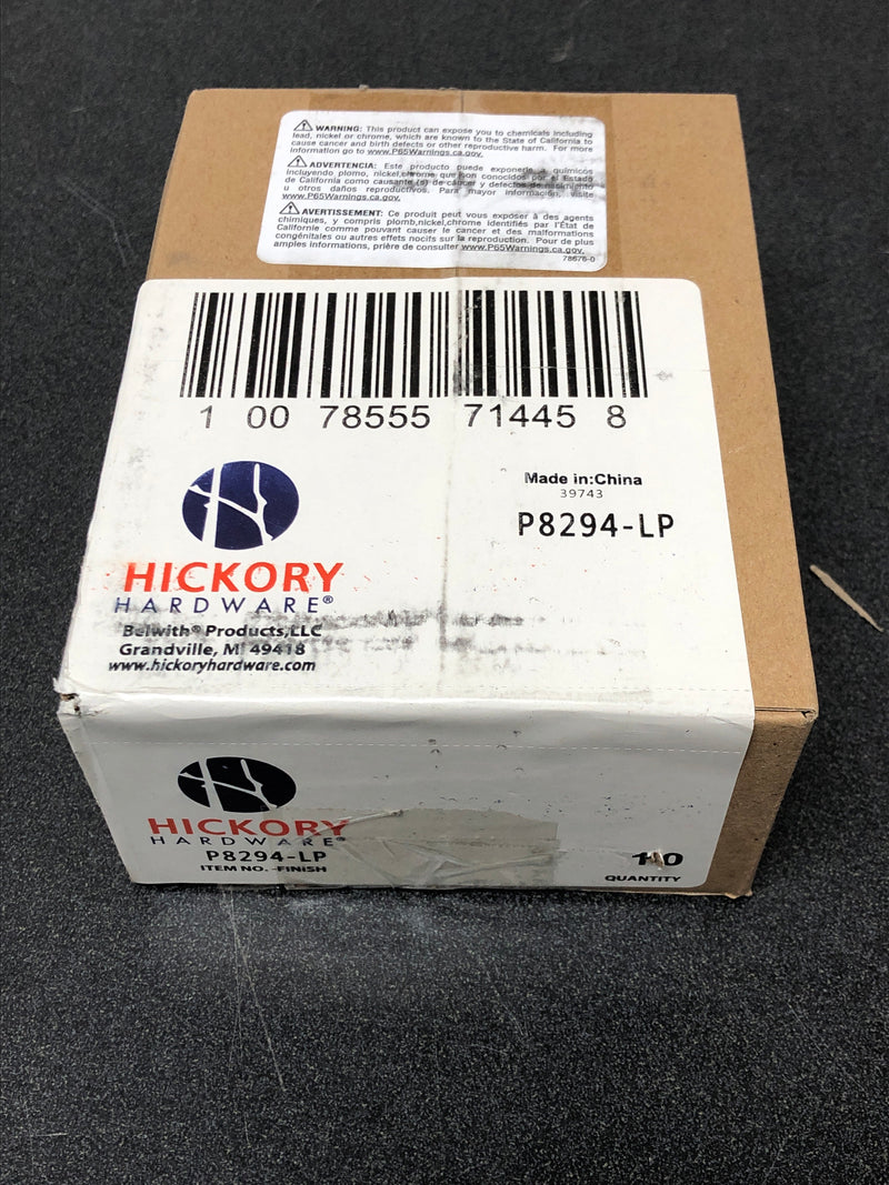 Hickory Hardware P8294-LP-10B (10) Pairs - Surface Face Mount Self Mortise Cabinet Hinges - Total 20 - Lancaster Hand Polished