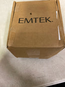 Emtek C5112US4.LSUS4.KNUS4 Knurled L-Square Passage Door Lever Set with Modern Rectangular Rose and Concealed Screws from the SELECT Brass Collection - Satin Brass
