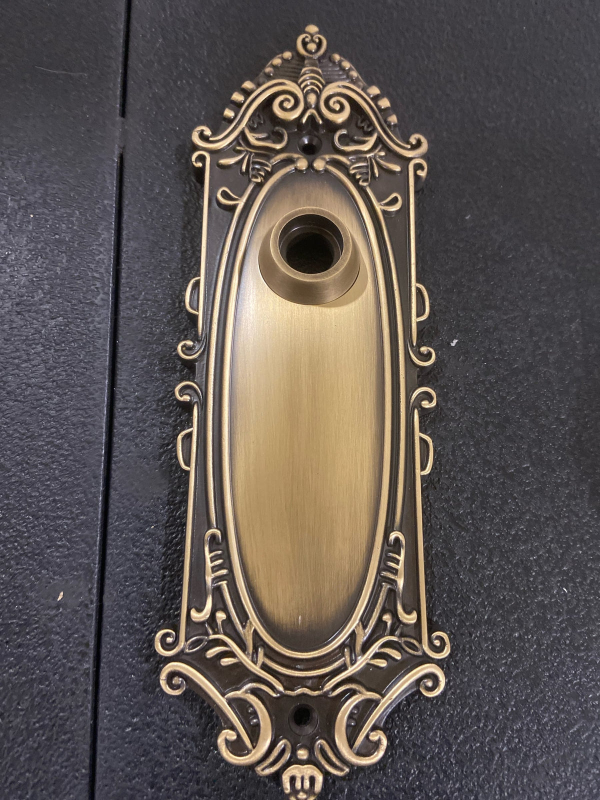 Valma Brass Interior Door Plate Only - Antique Brass SH552127AB