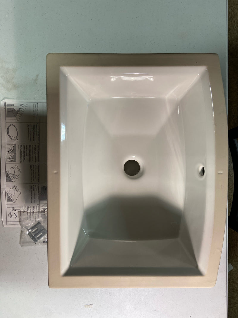Kohler K-2355-0 White Archer 19-7/8" Undermount Bathroom Sink with Overflow