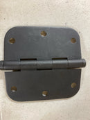 Baldwin 1135112I 3-1/2" Wide Plain Bearing 5/8" Radius Corner Mortise Door Hinge from the Estate Collection - Single Hinge - Venetian Bronze