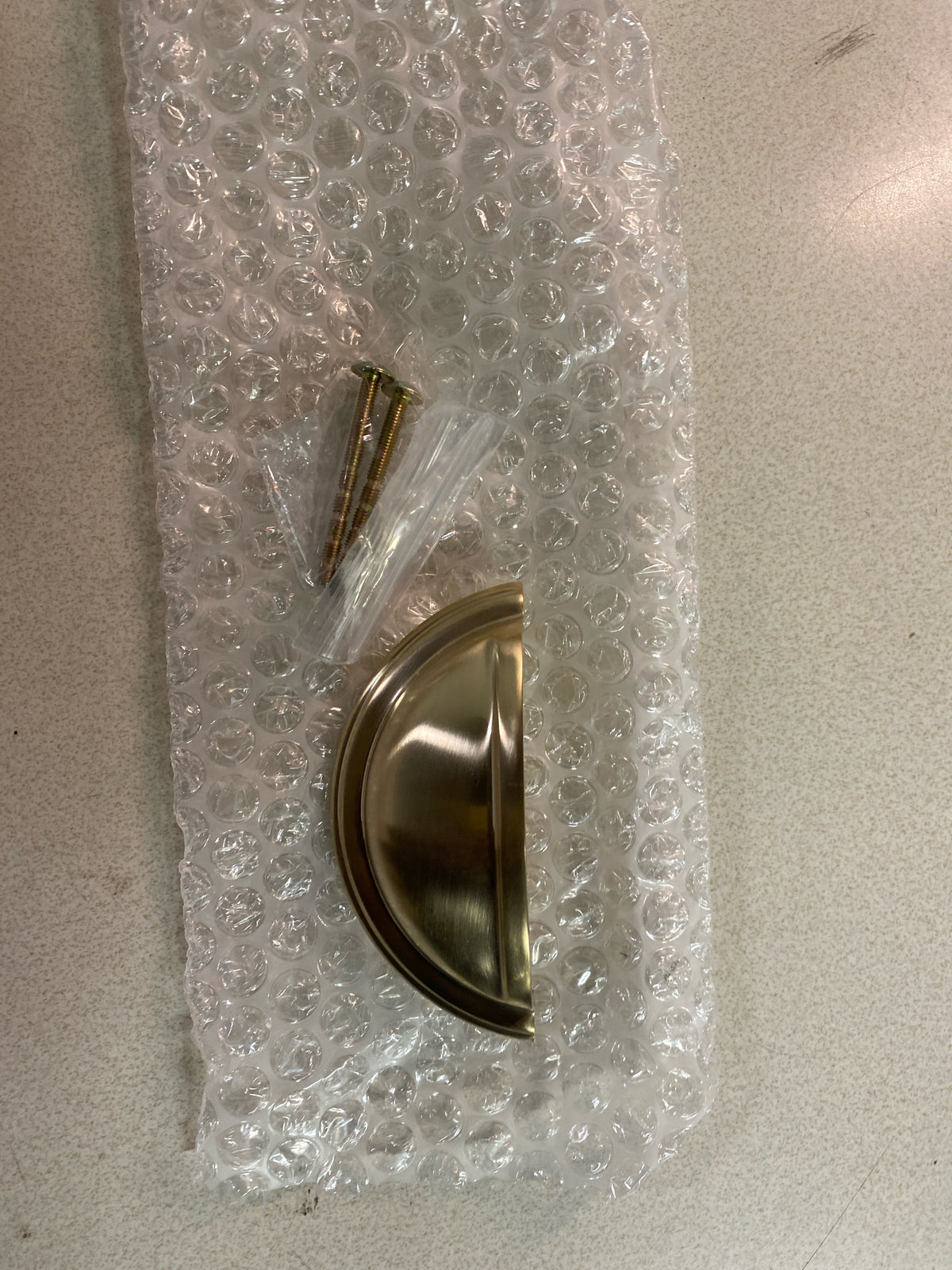 Perrin and Rowe U.6055SEG 3 Inch Center to Center Cup Cabinet Pull - Pack of 5 - Satin English Gold