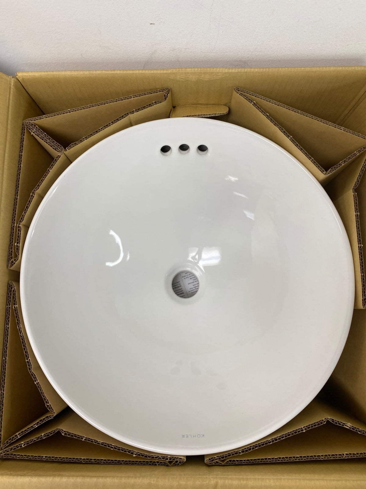 Kohler K-14800-0 Vox 15-1/2" Vessel Sink with Overflow - White
