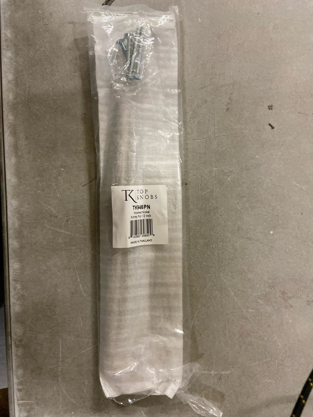 Top Knobs TK946PN Kinney 12 Inch Center to Center Handle Cabinet Pull from the Lynwood Series - Polished Nickel