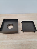 LUXE Linear Drains TI-55-2-ORB 5" x 5" Square Tile Drain With 2" Outlet - Oil Rubbed Bronze