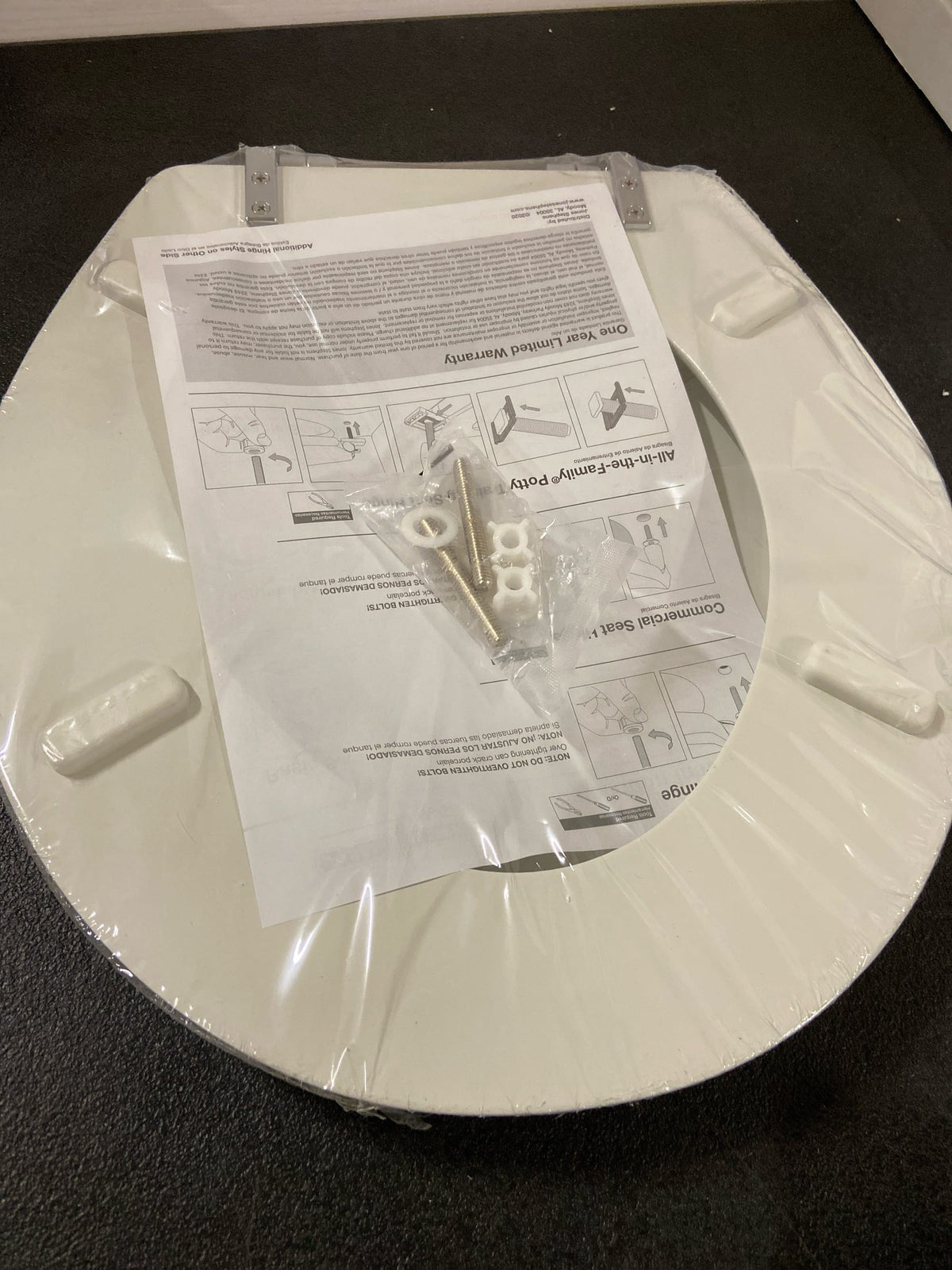 Jones stephens C013WD00CH Round Toilet Seat in White