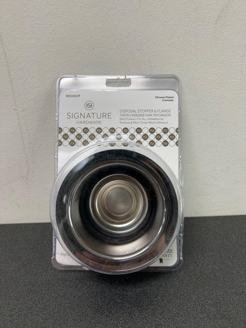 Signature Hardware 4352555 Disposer Flange & Stopper in Chrome