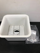 Kohler K-8223-CM6 Cairn 15-1/2" Undermount Single Basin Stone Composite Bar Sink - Matte White