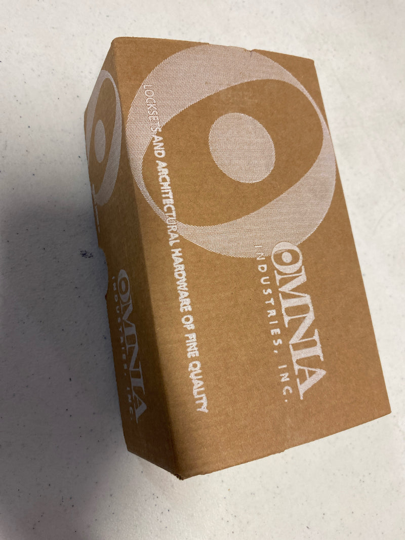 Omnia 12S/238T.PR32D Privacy Door Lever Set with 12 Style Handle and Square Rose - Satin Stainless Steel