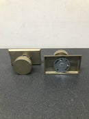 Emtek 705BZRNTWB Round Knob Reversible Non-Turning Two-Sided Dummy Door Knob Set from the Rustic Modern Collection - Tumbled White Bronze