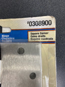 3 Gate House 4-inch Square Corner Hinges - Satin Nickel - 0308900 - NEW