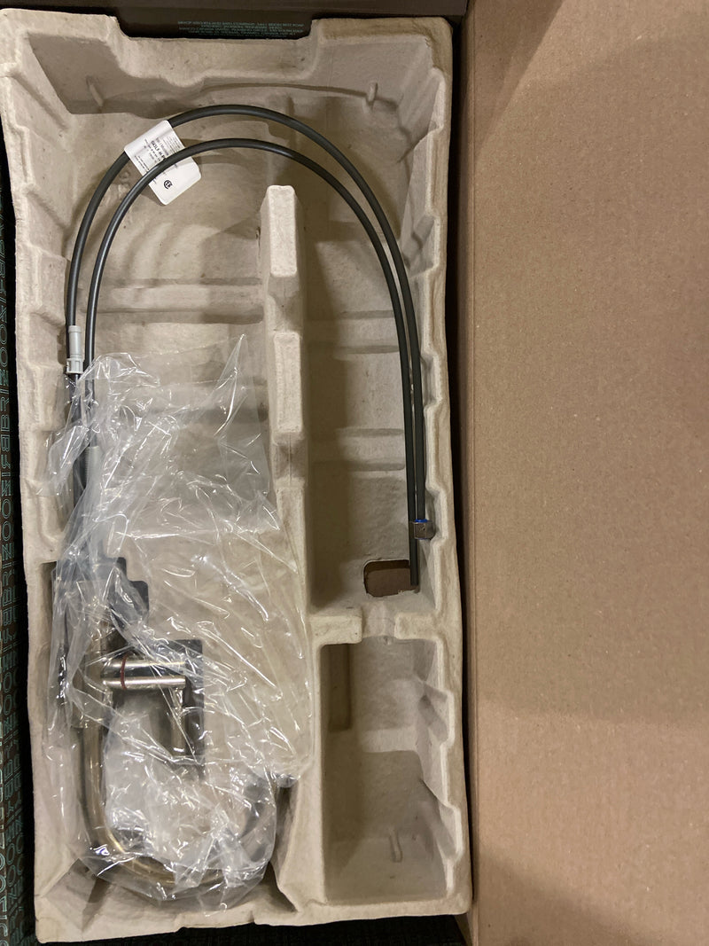 Brizo 61343LF-H-PN Litze 1.0 GPM Single Hole Instant Hot Faucet Water Dispenser with Arc Spout - Less Tank - Polished Nickel