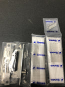 Omnia 7035/L.26D Modern Privacy Flush Cup Pocket Door Lock with Turnpiece and Emergency Release - Satin Chrome