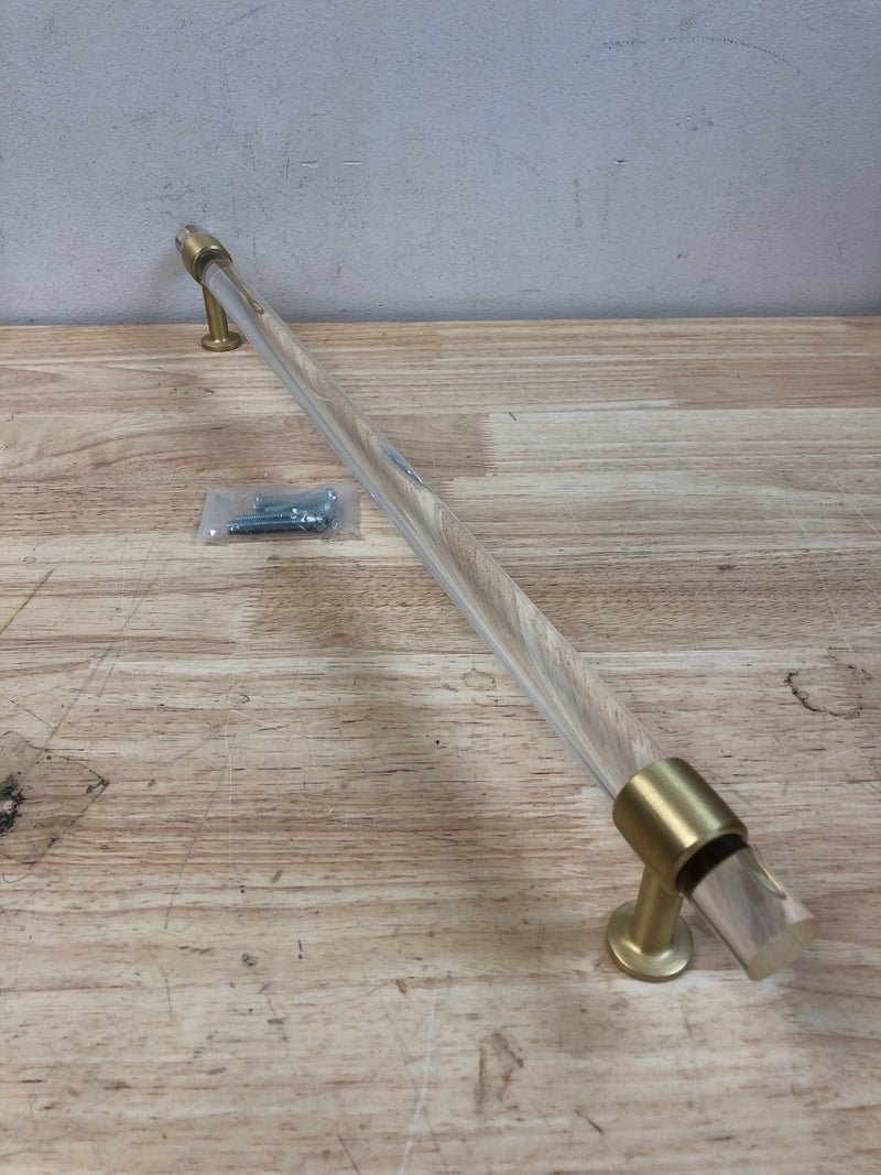 Signature Hardware 450370 18" Beryn Acrylic Appliance Pull - Satin Brass
