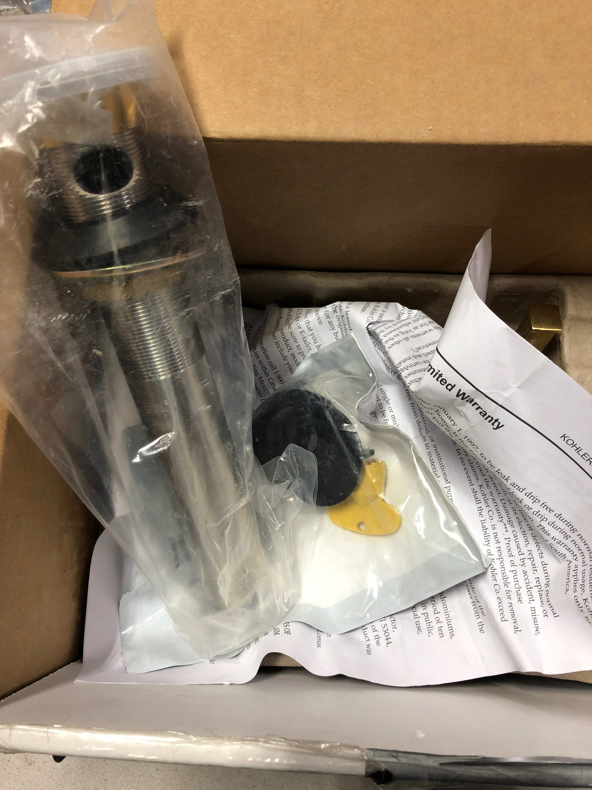 Kohler K-27398-4N-2MB Riff 0.5 GPM Centerset Bathroom Faucet - Vibrant Brushed Moderne Brass