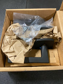 Emtek Dummy Set, Urban Modern Rosette, Helios Lever, Flat Black
