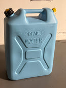 Scepter Portable Food-Grade Water Can with Easy Pour Spout, Blue, 5 Gallon / 20 Liter - Heavy-Duty BPA-Free Plastic Drinking Storage for Camping, Hiking, Hunting, Emergency, Outdoors & Off-Road