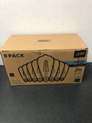 Feit electric 8 pack 60w daylight 5000k clear glass st19 dimmable led bulbs