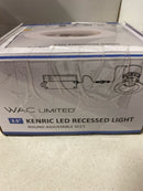 Wac limited R3JRAT-WCS-WT Kenric 3.5 in. Round Adjustable 5CCT Remodel IC Rated Indoor/Outdoor Integrated LED Recessed Light Trim