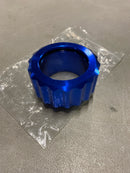 URLWALL Upgraded Oil Bath Hub Cap for EZ-Loader Boat Trailer, CNC Aluminum Oil Filler Caps W/O-Ring Fit 10" 5 Lug Hub and Drum, Anti-rust Durable Trailer Hub Cover EZ Loader Parts (250-034388)(Blue)